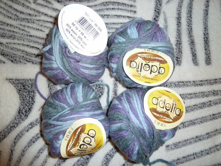 Пряжа adelia emma 80 акрил 20 шерсть, 50 м, 50 г
