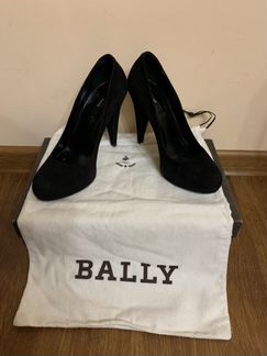 Чёрные замшевые туфли Bally, 35,5 р-р