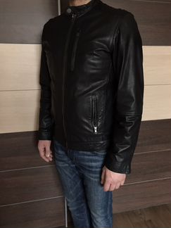 Selected Homme Новая Кожаная фирменная куртка р50
