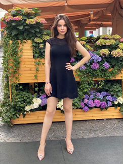 Платье лапша черное