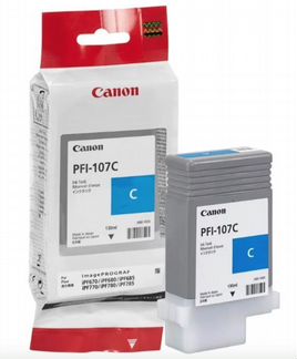 Картридж Canon PFI-107C 6706B001 голубой