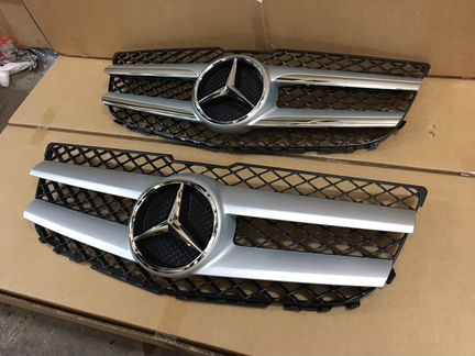 Решетка радиатора Mercedes GLK 204 Рест 2012-2015г