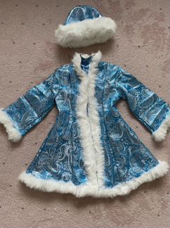 Костюм снегурочки для девочки на 4-6 лет