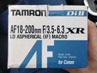 Tamron AF18-200 mm F/3,5- 6,3 for Canon объявление продам