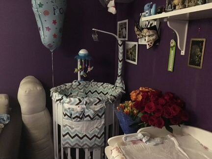 Кроватка трансформер Elipsbed с маятником