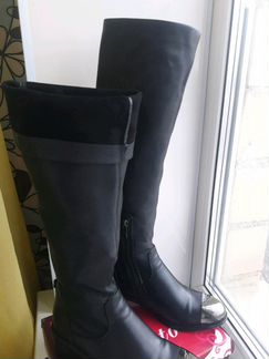 Сапоги кожаные