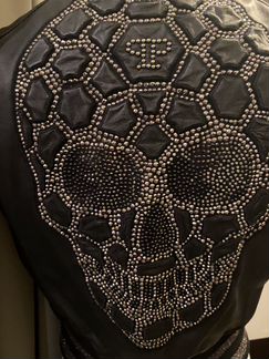 Кожаный жилет Philipp Plein Оригинал 42
